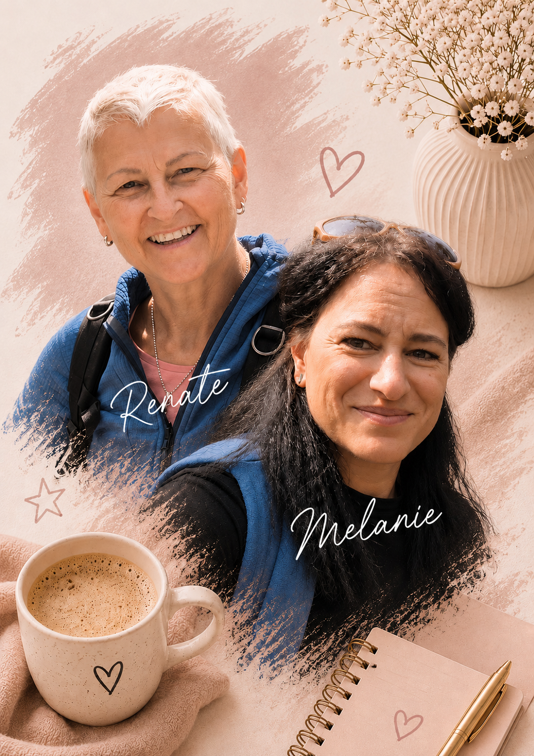 Renate und Melanie – die zwei Gründerinnen von Mit Stich und Seele